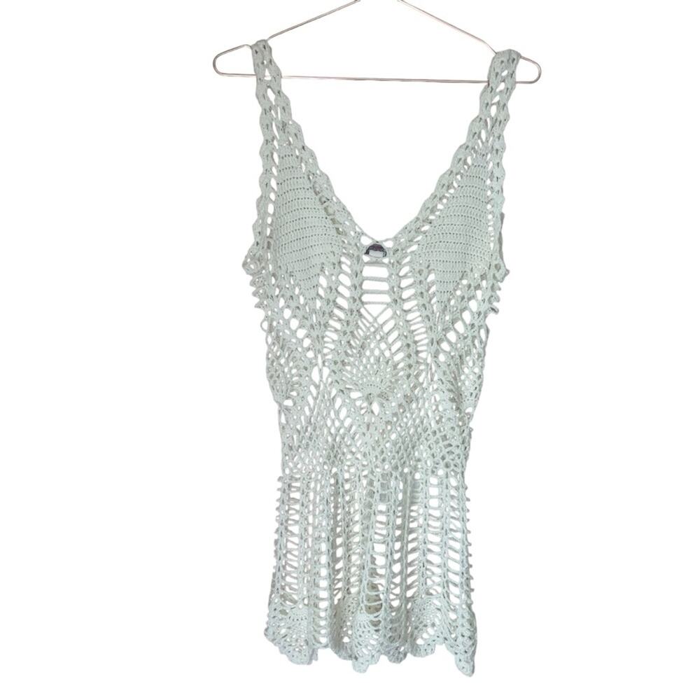 Surfstyle Resort Vintage Crochet Dress Swim Cover Size Large